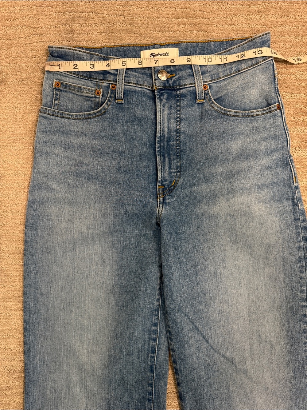 Madewell The Wide-Leg Jean in Super Stretch Denim NWOT Size 28 - Picture 9 of 13